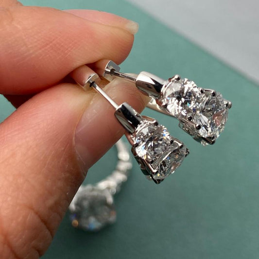 Primiana 2025 Hot Sale New Classic Style14K Total 9ct Round Shape Earrings With IGI Certificate Lab Diamond Girlfriend Gift