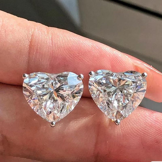 Primiana 2025 Hot Sale New Classic Style14K Each 5ct Heart Shape Earrings With IGI Certificate Lab Diamond Girlfriend Gift